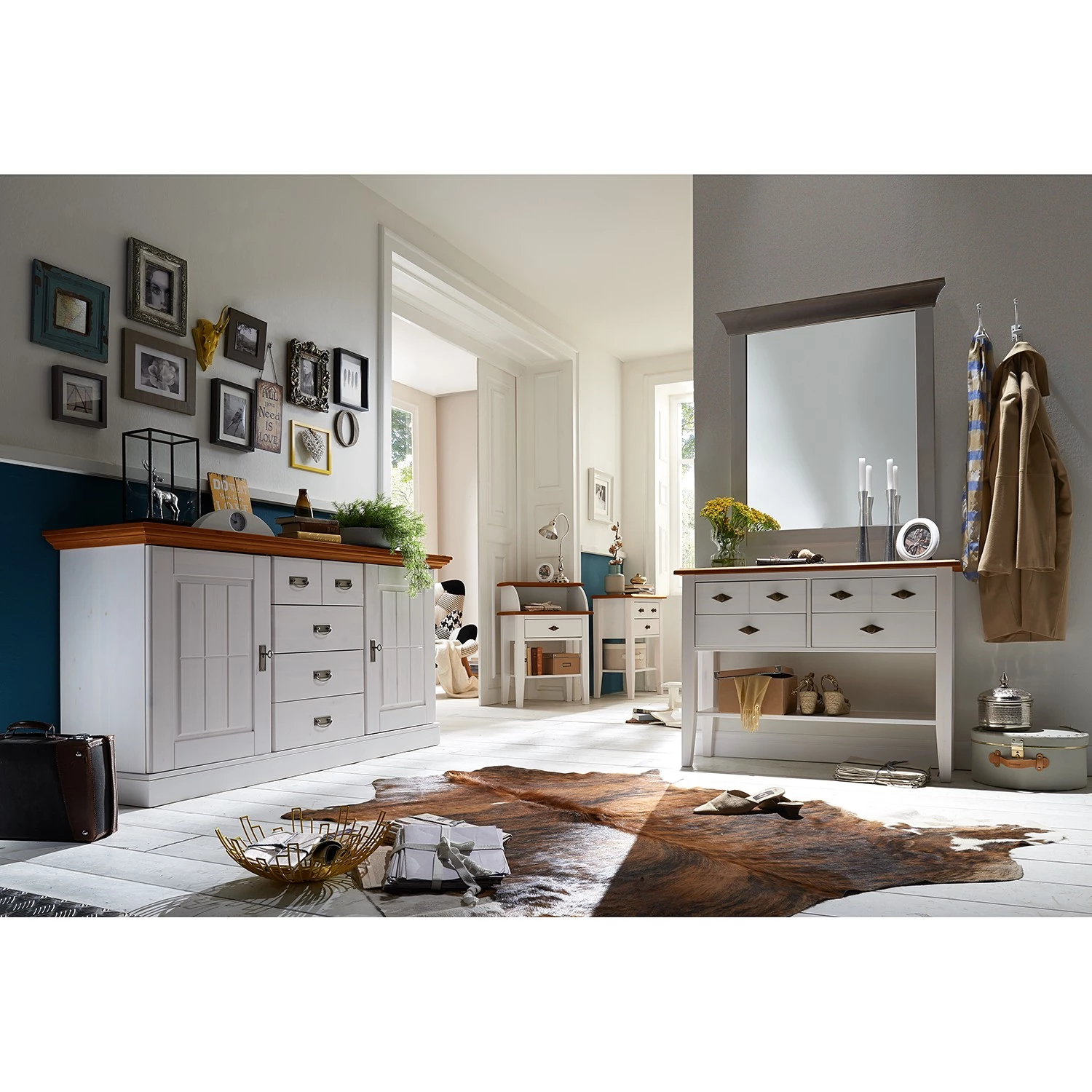 Maison Belfort Console Bergen II - Pin massif - Pin blanc / Pin Bernstein 4 Maison Belfort Console Bergen II - Pin massif - Pin blanc / Pin Bernstein – Image 2