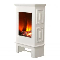 Ridgevalley Cheminée électrique Schwerin - Blanc -Meubles de salon Soldes 1000149563 181212 08505600012 GALLERYIMAGES P000000001000149563