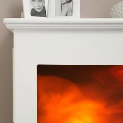 Ridgevalley Cheminée électrique Schwerin - Blanc -Meubles de salon Soldes 1000149563 181212 08505700018 GALLERYIMAGES P000000001000149563