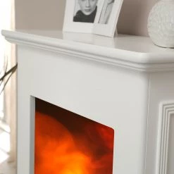 Ridgevalley Cheminée électrique Schwerin - Blanc -Meubles de salon Soldes 1000149563 181212 08505900022 GALLERYIMAGES P000000001000149563