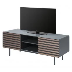 Norrwood Meuble TV Kipra I - Noyer contreplaqué - Graphite