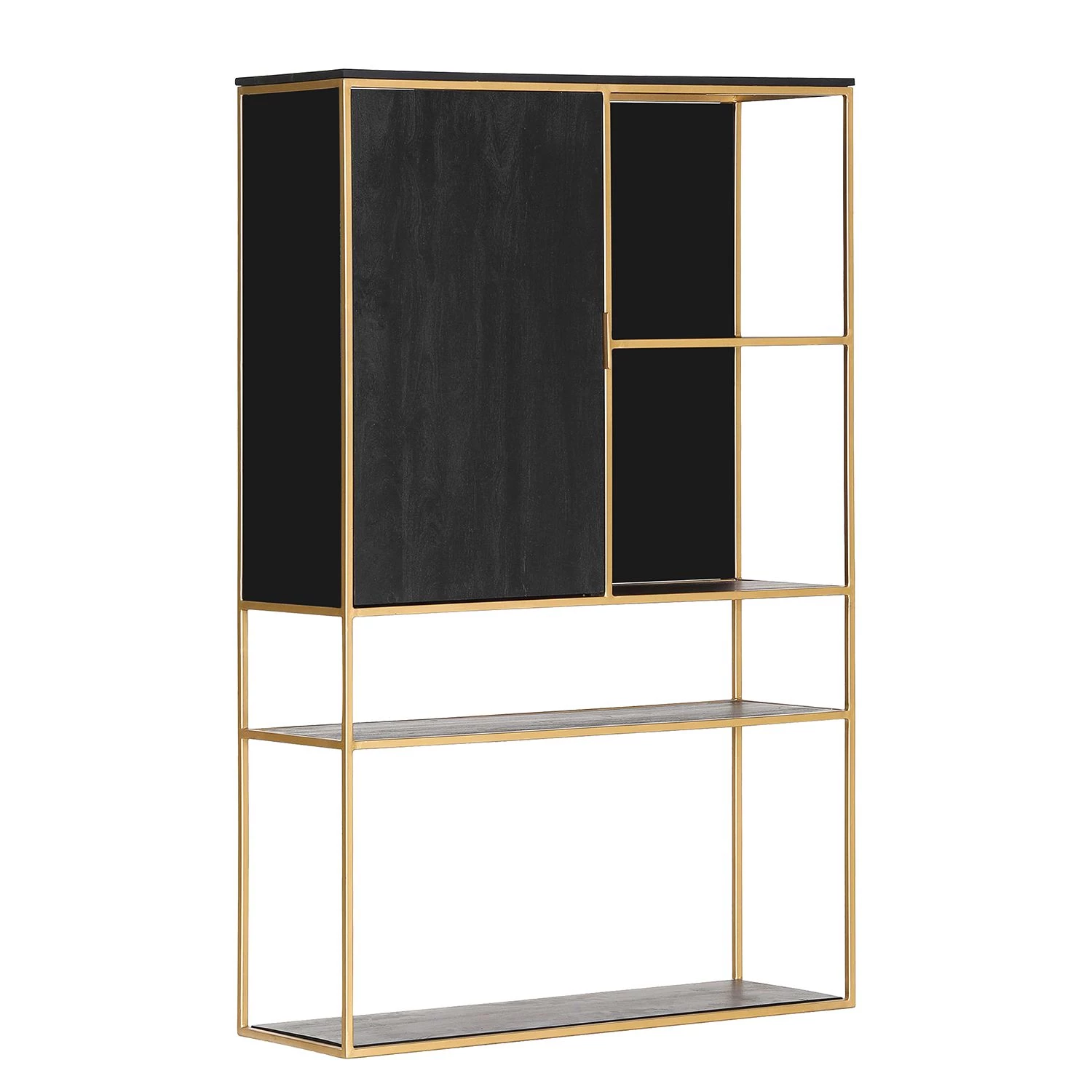 Jack & Alice Buffet haut Harbin - Acacia massif - Acacia noir / Doré 3 Jack & Alice Buffet haut Harbin - Acacia massif - Acacia noir / Doré