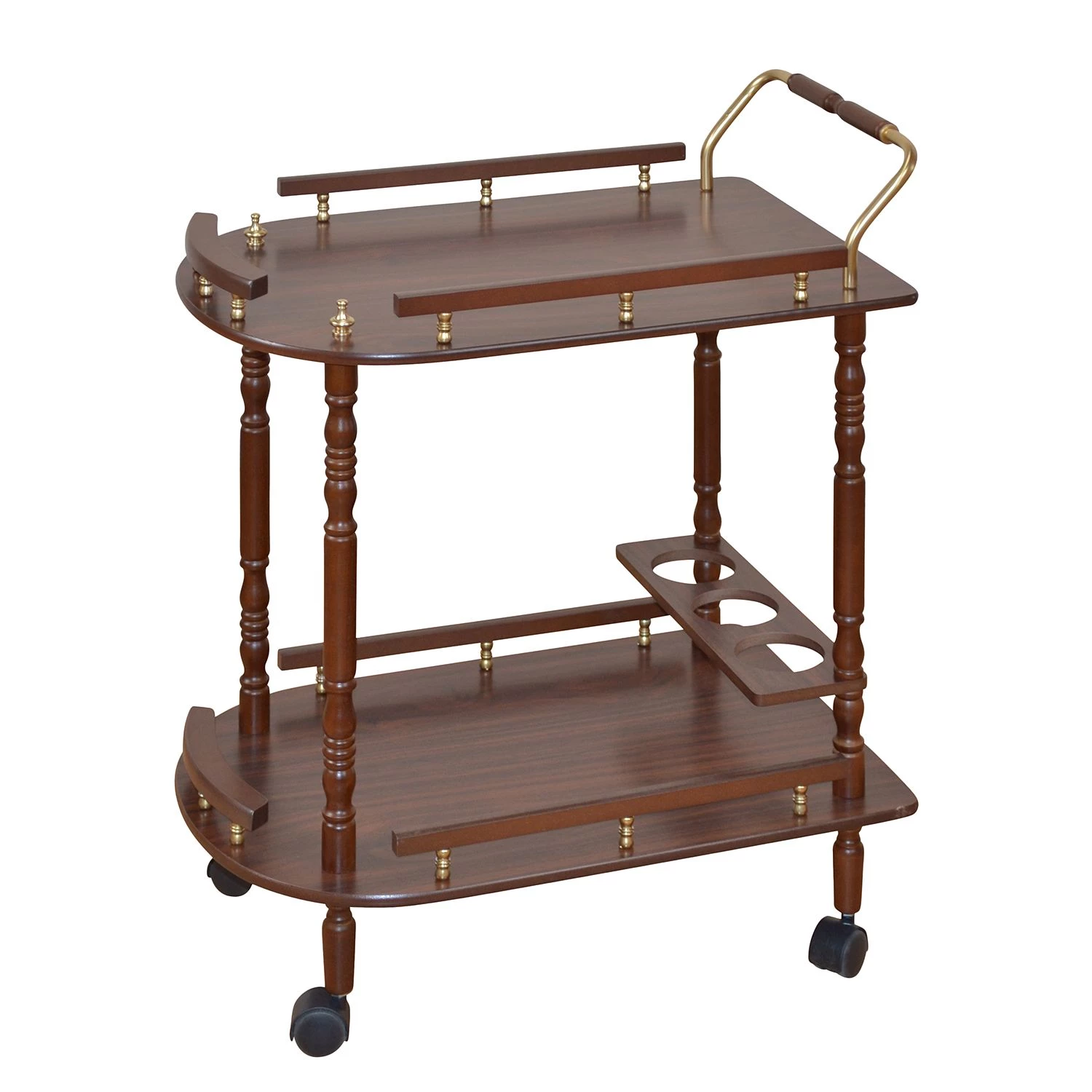 Ridgevalley Desserte Pedrita - Partiellement en hévéa massif - Noyer 4 Ridgevalley Desserte Pedrita - Partiellement en hévéa massif - Noyer – Image 2