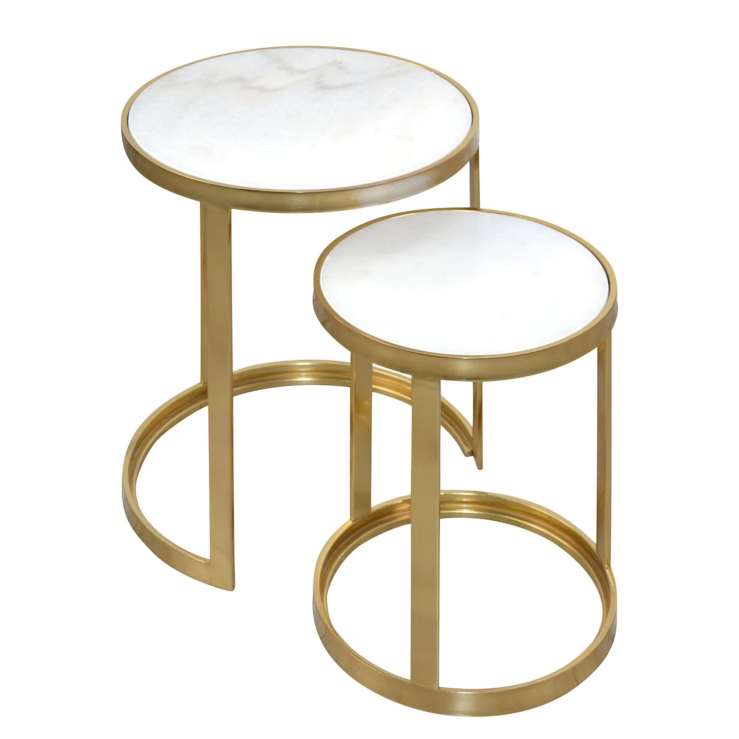 Jack & Alice Bouts de canapé Bovell (2 éléments) - Doré 4 Jack & Alice Bouts de canapé Bovell (2 éléments) - Doré – Image 2