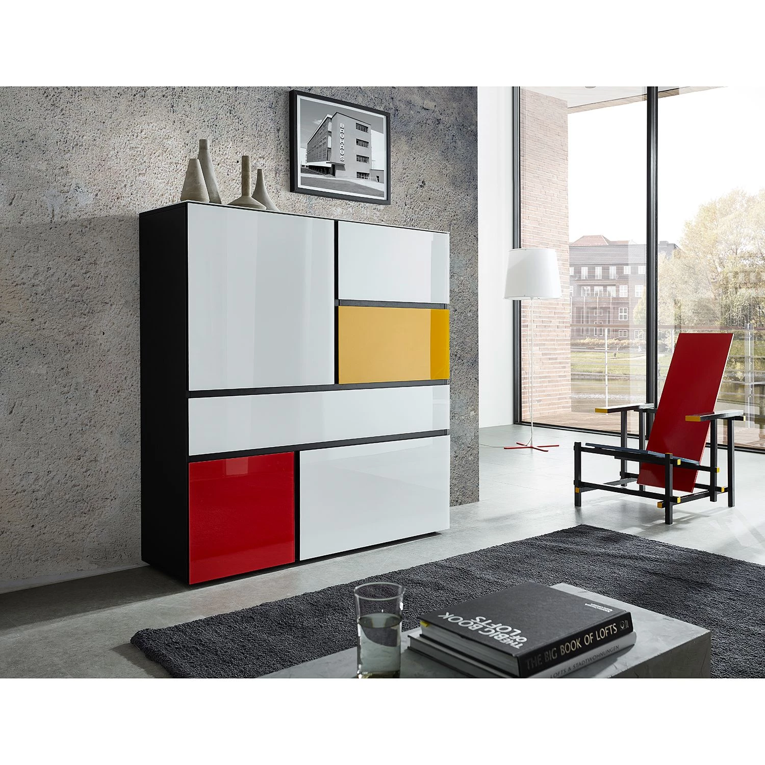 Germania Buffet Ideeus - Noir / Multicolore 4 Germania Buffet Ideeus - Noir / Multicolore – Image 2