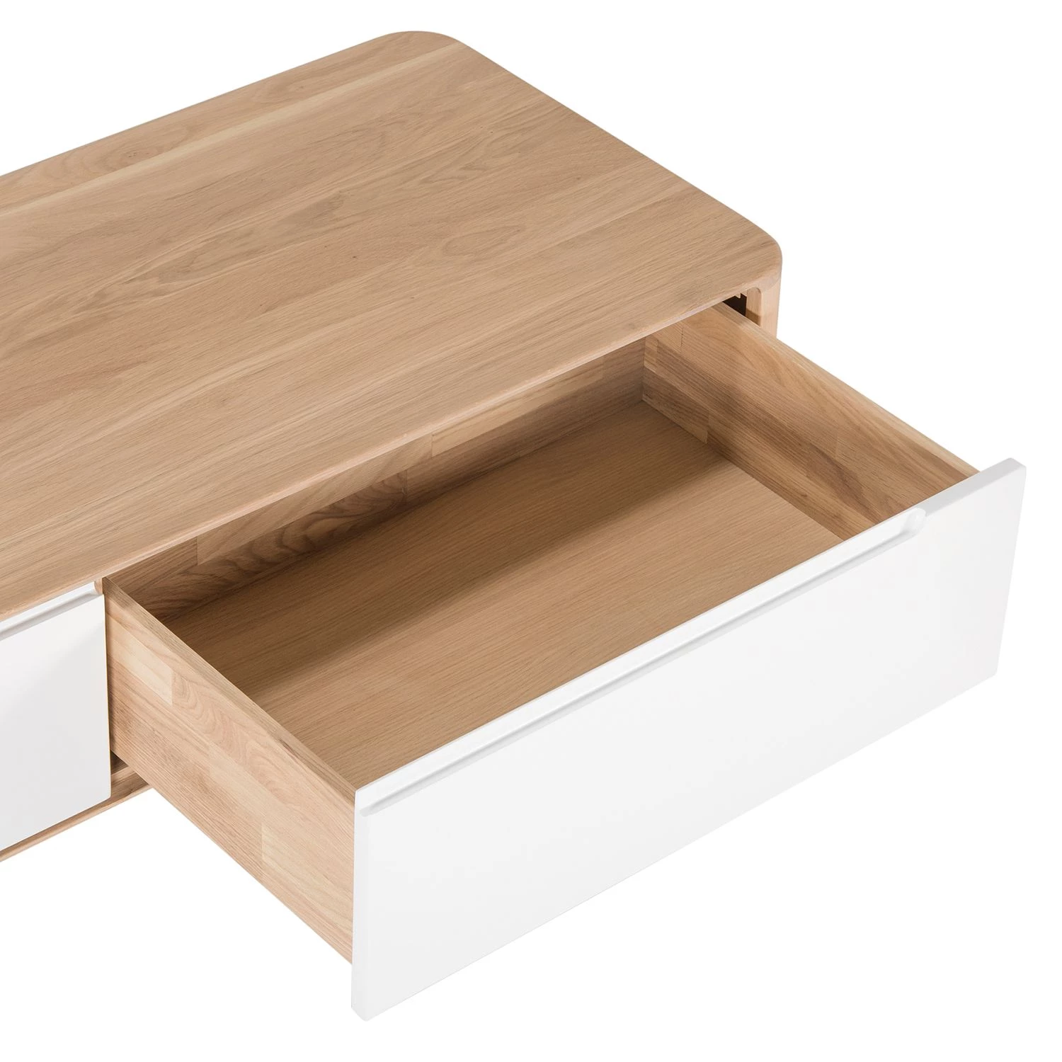 Studio Copenhagen Meuble TV Loca V - Partiellement en chêne sauvage massif - Chêne sauvage huilé clair - Largeur : 225 cm - Profondeur : 55 cm 12 Studio Copenhagen Meuble TV Loca V - Partiellement en chêne sauvage massif - Chêne sauvage huilé clair - Largeur : 225 cm - Profondeur : 55 cm – Image 10