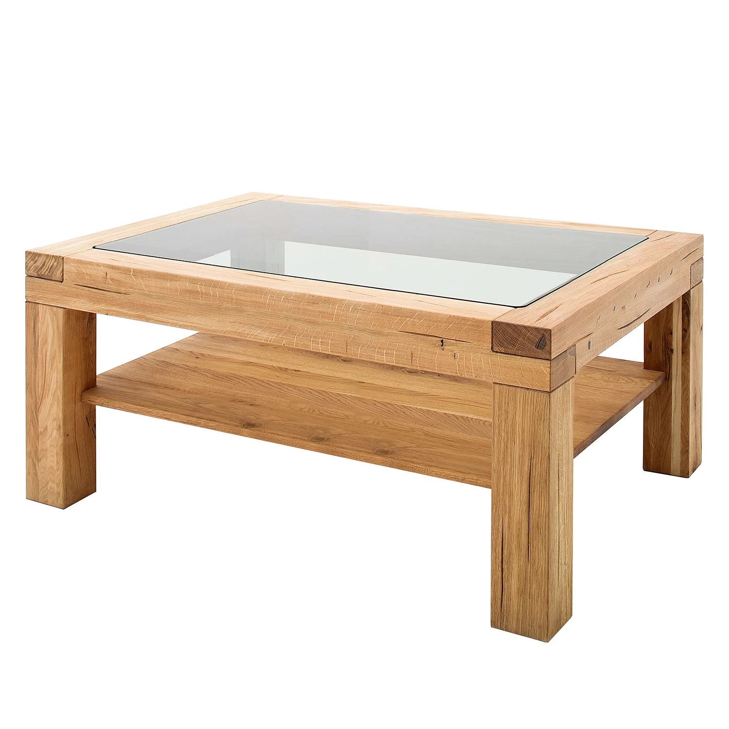Naturoo Table basse Kaster - Chêne sauvage massif - Largeur : 120 cm 3 Naturoo Table basse Kaster - Chêne sauvage massif - Largeur : 120 cm