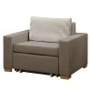 Maison Belfort Fauteuil convertible Latina XVII - Tissu - Taupe -Meubles de salon Soldes 1000151735 190130 08052800137 IMAGE P000000001000151735