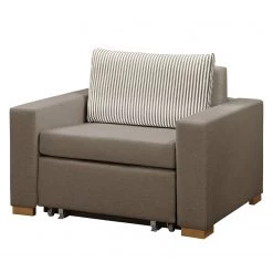 Maison Belfort Fauteuil convertible Latina XVII - Tissu - Taupe