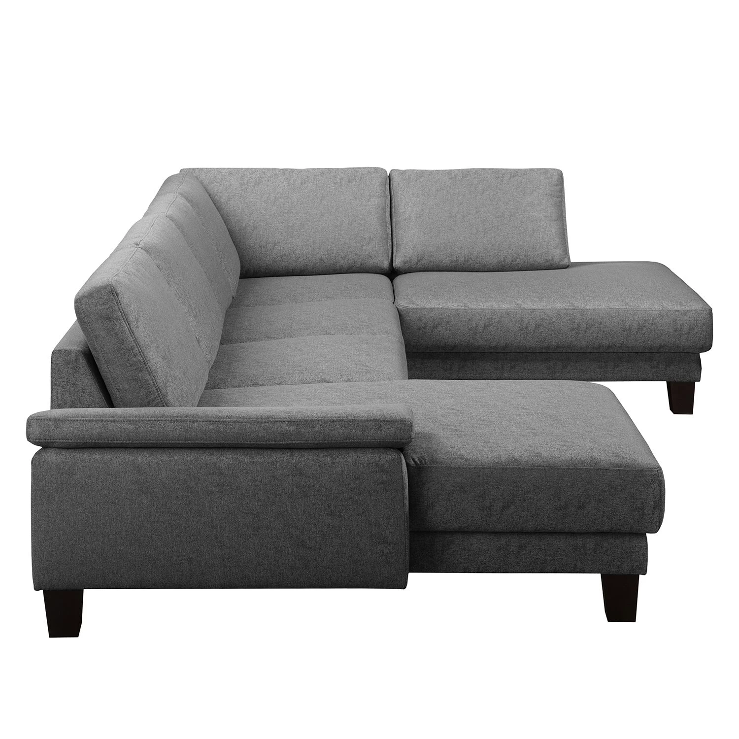 Fredriks Canapé panoramique Gellik - Tissu - Gris - Méridienne courte à gauche / longue à droite (vue de face) 6 Fredriks Canapé panoramique Gellik - Tissu - Gris - Méridienne courte à gauche / longue à droite (vue de face) – Image 4