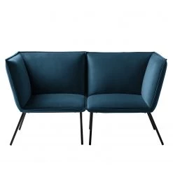 Jack & Alice Canapé Dorado (2 places) - Velours - Bleu marine -Meubles de salon Soldes 1000151984 190319 10014500018 GALLERYIMAGES P000000001000151984