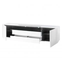 Loftscape Meuble TV Mavie - Blanc brillant / Noir - Largeur : 203 cm 13 Loftscape Meuble TV Mavie - Blanc brillant / Noir - Largeur : 203 cm -Meubles de salon Soldes 1000152587 200811 14163801832 DETAILS P000000001000152587