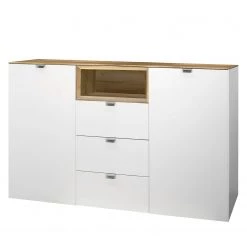 Loftscape Buffet Batchelor II - Blanc / Imitation chêne