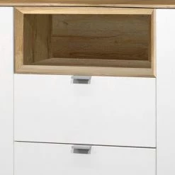 Loftscape Buffet Batchelor II - Blanc / Imitation chêne -Meubles de salon Soldes 1000153231 190129 08513300007 GALLERYIMAGES P000000001000153231