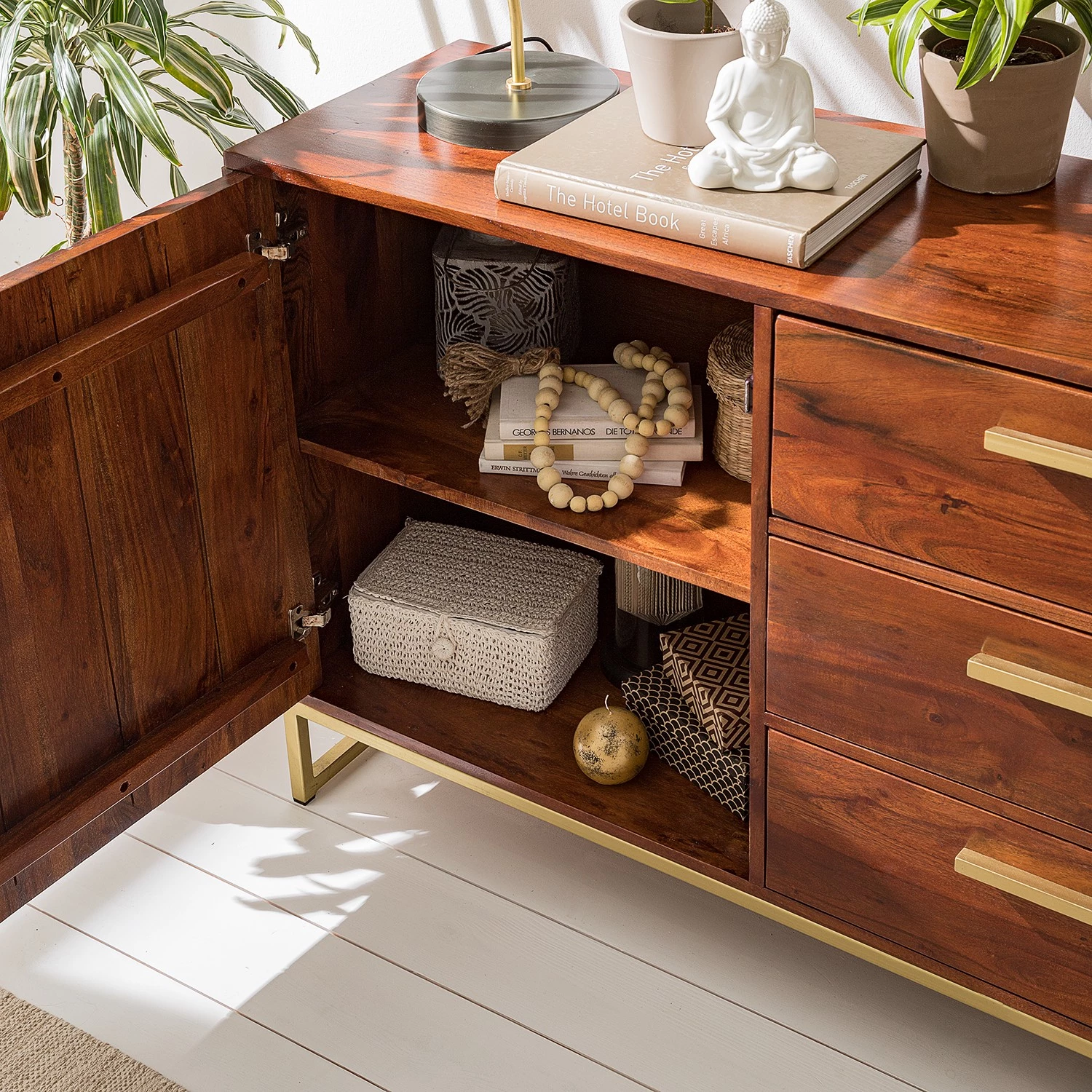 Jack & Alice Buffet Loga - Acacia massif / Fer - Acacia brun 15 Jack & Alice Buffet Loga - Acacia massif / Fer - Acacia brun – Image 13