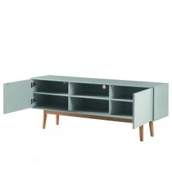 Mørteens Meuble TV Lindholm - Partiellement en chêne massif - Vert menthe - 160 x 40 cm -Meubles de salon Soldes 1000153429 200217 15312400043 DETAILS P000000001000153429