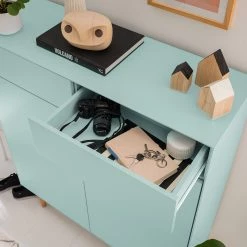 Mørteens Meuble à chaussures Lindholm II - Partiellement en chêne massif - Vert menthe -Meubles de salon Soldes 1000153430 200217 15312600066 DETAILS P000000001000153430