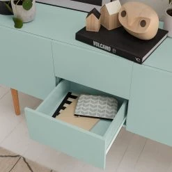 Mørteens Buffet Lindholm III - Partiellement en chêne massif - Vert menthe -Meubles de salon Soldes 1000153434 200217 15312600076 DETAILS P000000001000153434