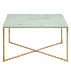Fredriks Table basse Katori II - Imitation marbre blanc