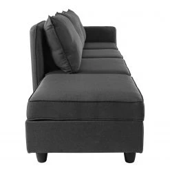 Fredriks Grand canapé Lavara I - Tissu - Gris foncé 15 Fredriks Grand canapé Lavara I - Tissu - Gris foncé -Meubles de salon Soldes 1000154385 191220 11555700014 DETAILS P000000001000154385