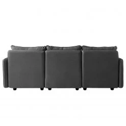 Fredriks Sofa Lavara I (3 places) - Tissu - Gris foncé -Meubles de salon Soldes 1000154387 191220 11555700034 DETAILS P000000001000154387