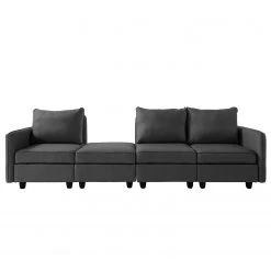 Fredriks Grand canapé Lavara II - Tissu - Gris foncé 16 Fredriks Grand canapé Lavara II - Tissu - Gris foncé -Meubles de salon Soldes 1000154412 191219 10544500045 DETAILS P000000001000154412