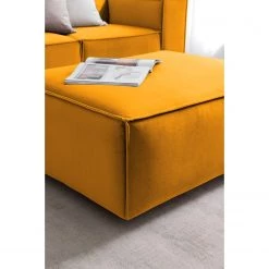 Repose-pieds Kinx III - Velours - Velours Shyla: Jaune moutarde -Meubles de salon Soldes 1000155591 210323 15114700216 DETAILS P000000001000155591