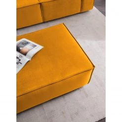 Repose-pieds Kinx III - Velours - Velours Shyla: Jaune moutarde -Meubles de salon Soldes 1000155591 210323 15114700217 DETAILS P000000001000155591