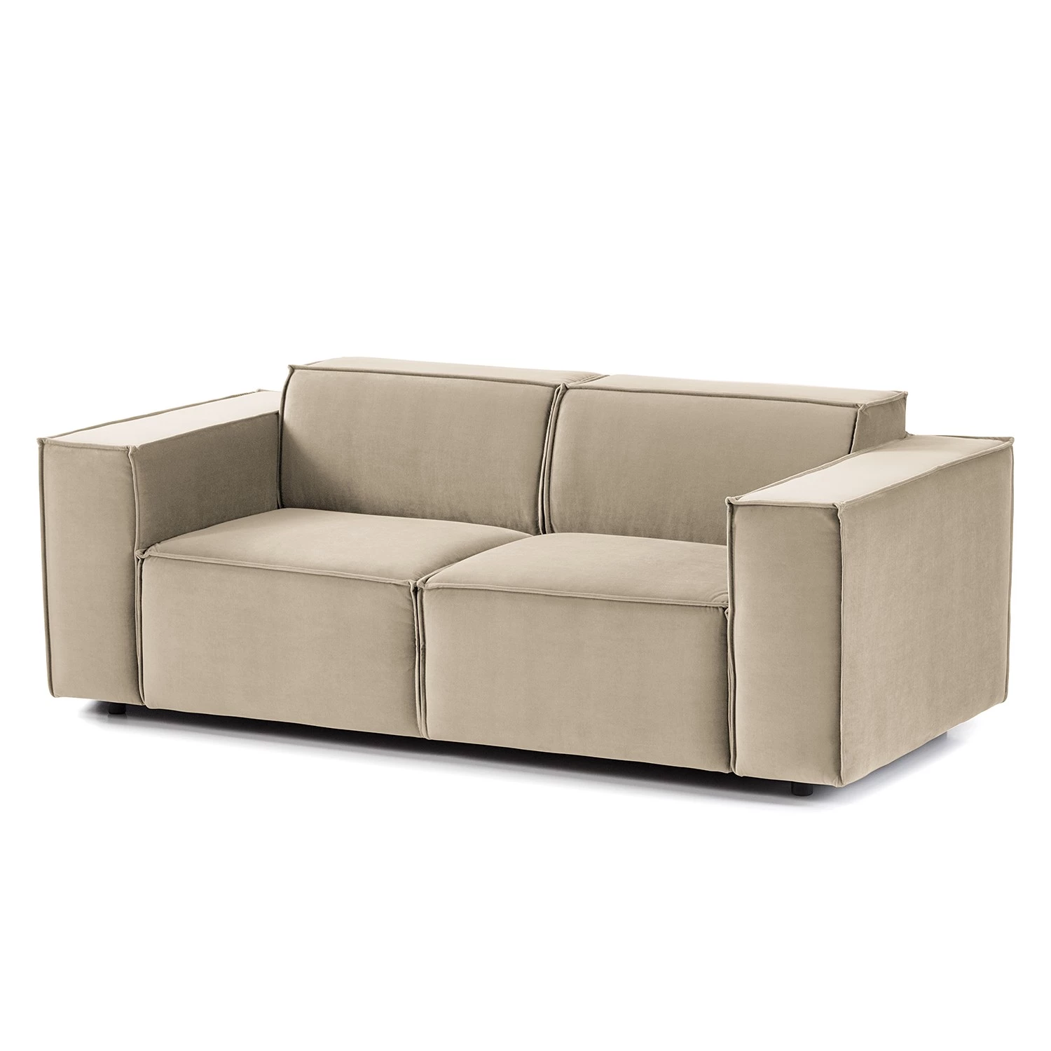 Canapé Kinx (2 places) II - Velours - Velours Shyla: Beige 3 Canapé Kinx (2 places) II - Velours - Velours Shyla: Beige