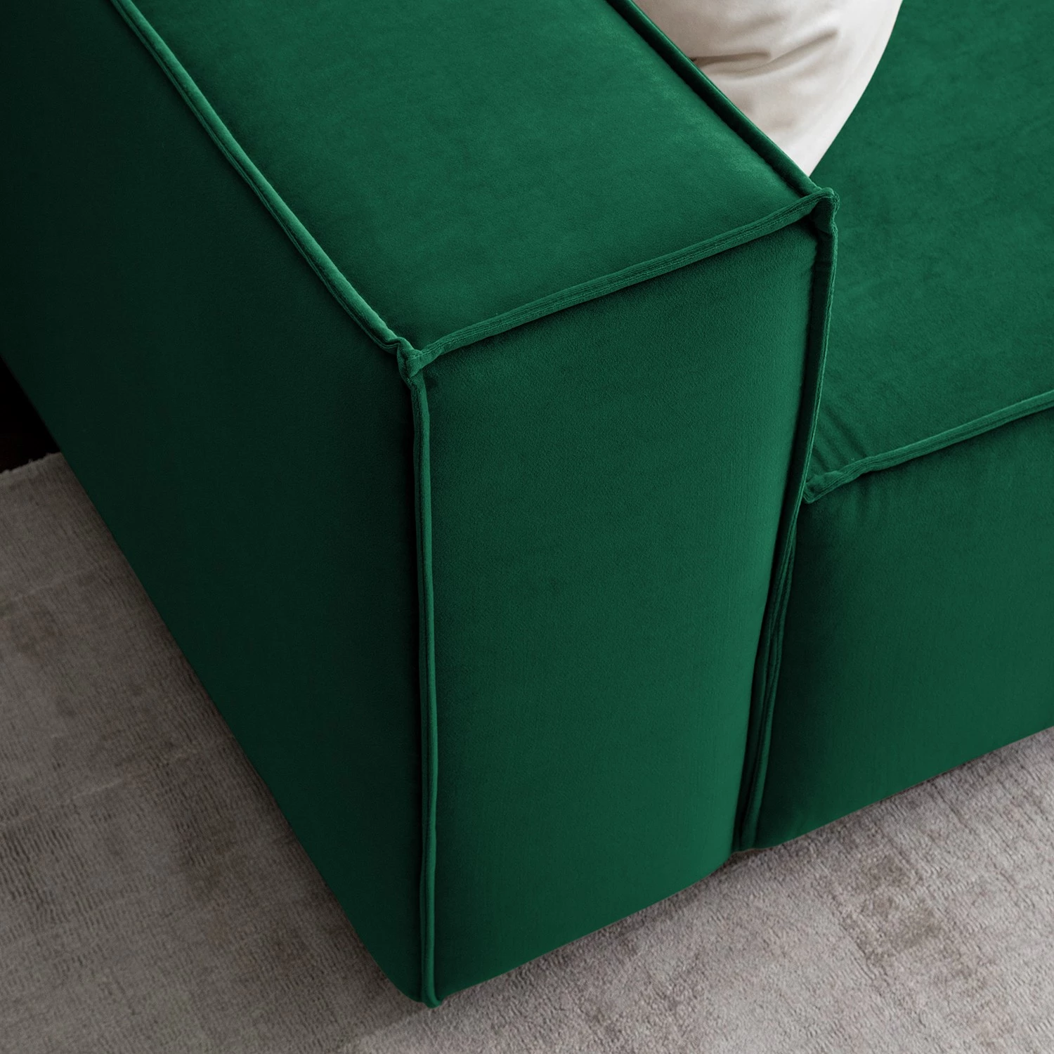 Canapé Kinx (2-3 places) II - Velours - Velours Shyla: Vert foncé 10 Canapé Kinx (2-3 places) II - Velours - Velours Shyla: Vert foncé – Image 8