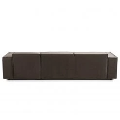 Canapé d’angle Kinx V - Velours - Velours Shyla: Taupe - Méridienne courte à droite (vue de face) -Meubles de salon Soldes 1000155723 210323 15191501095 DETAILS P000000001000155723