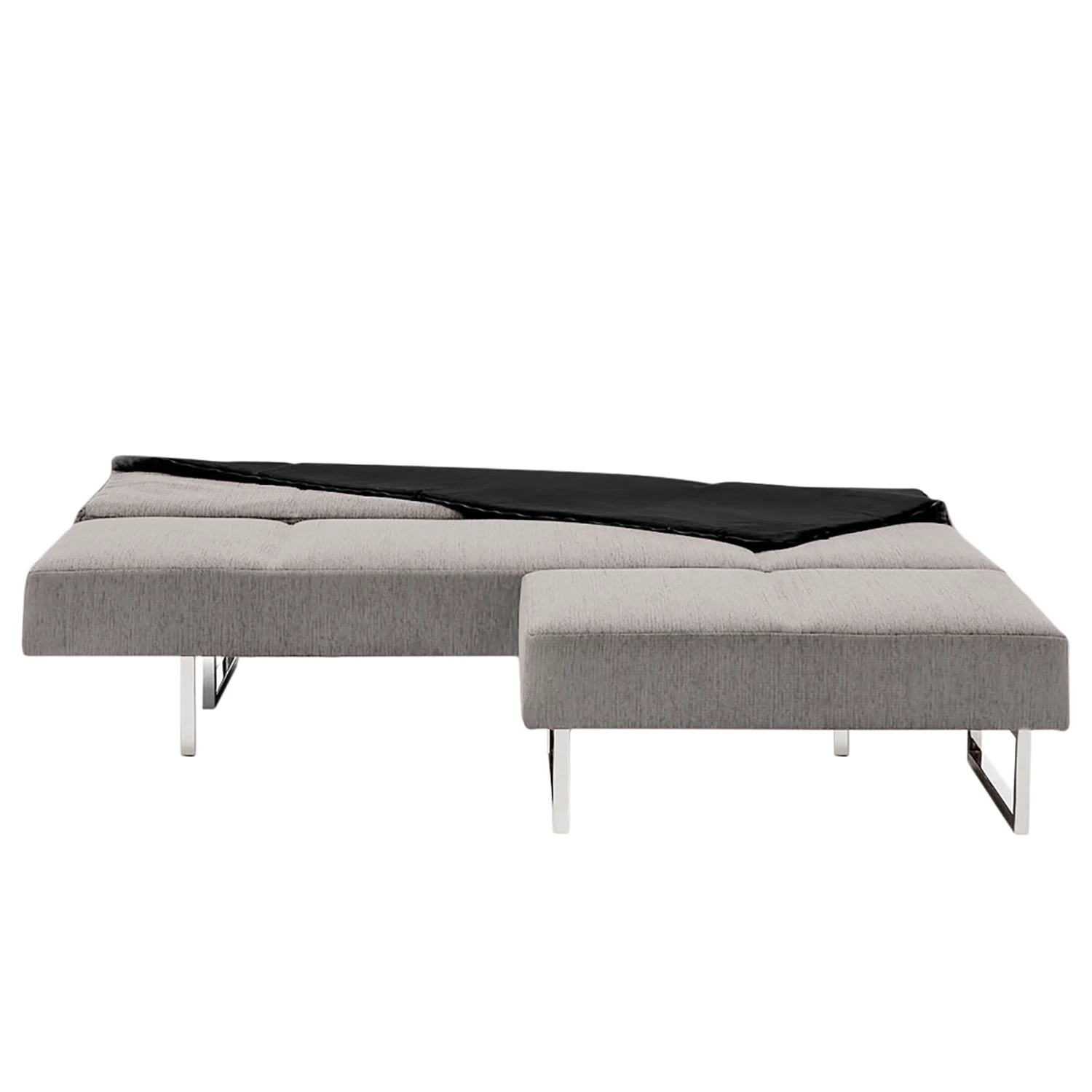 Chillout by Franz Fertig Canapé convertible Goran - Tissu - Gris - Avec repose-pieds 9 Chillout by Franz Fertig Canapé convertible Goran - Tissu - Gris - Avec repose-pieds – Image 7