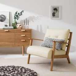 Studio Copenhagen Fauteuil TIMON - Cuir véritable Neka : Crème 21 Studio Copenhagen Fauteuil TIMON - Cuir véritable Neka : Crème -Meubles de salon Soldes 1000156474 190516 09282000093 MOOD GALLERYIMAGES P000000001000156474 mood