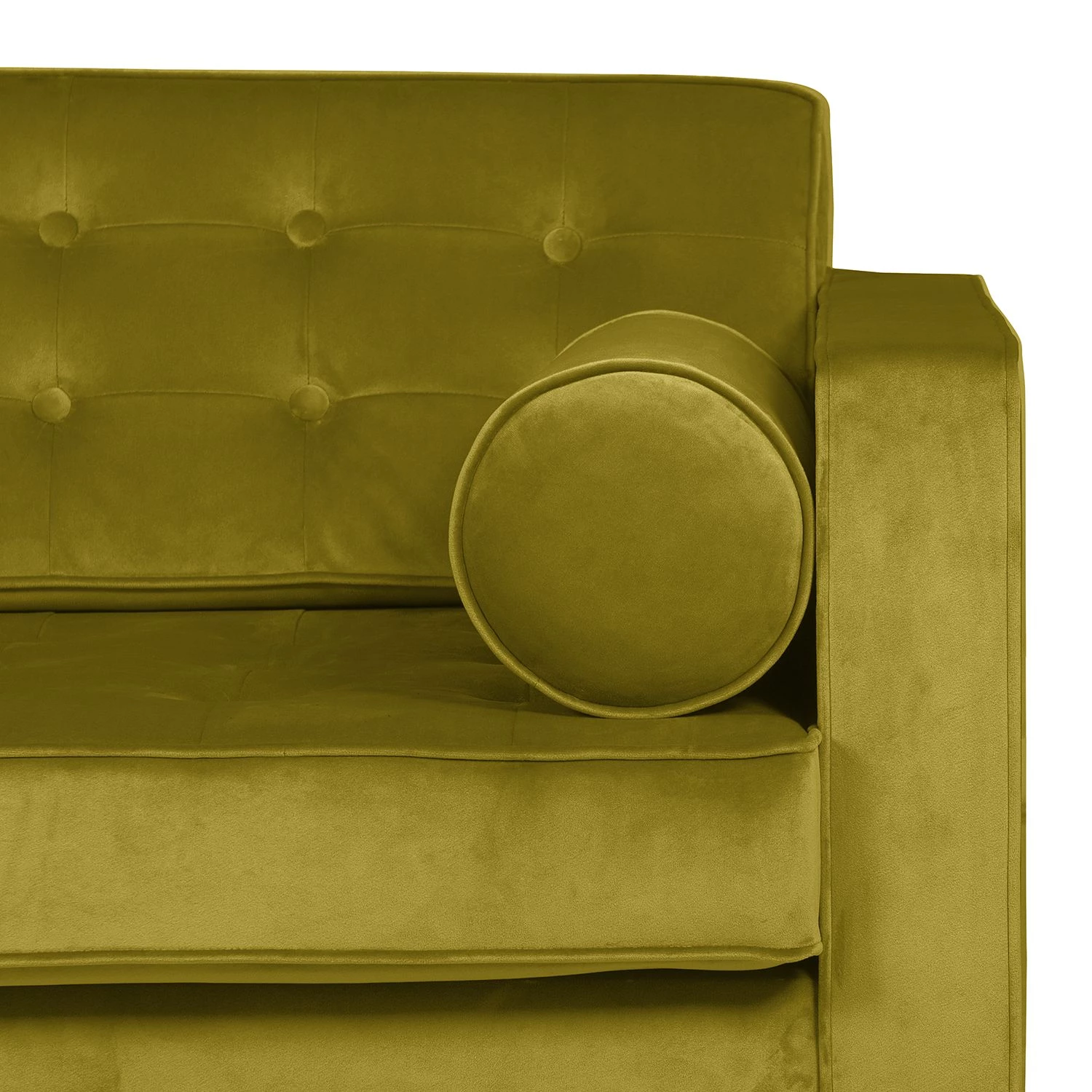 Fredriks Canapé 2 places Chelsea III - Microfibre - Tissu Tond : Vert - Cylindre 7 Fredriks Canapé 2 places Chelsea III - Microfibre - Tissu Tond : Vert - Cylindre – Image 5