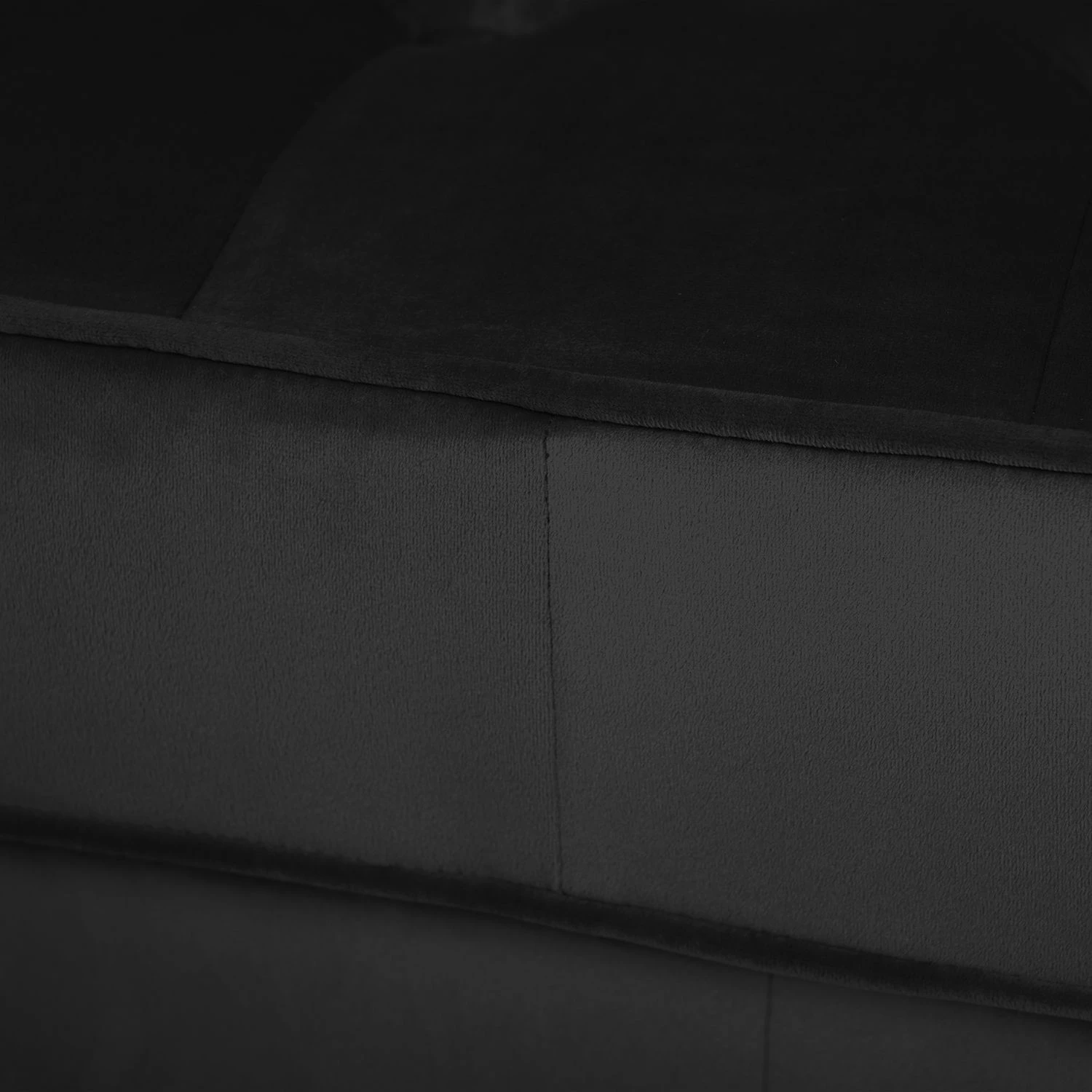 Fredriks Canapé 3 places Chelsea III - Microfibre - Tissu Tond : Noir - Cylindre 8 Fredriks Canapé 3 places Chelsea III - Microfibre - Tissu Tond : Noir - Cylindre – Image 6