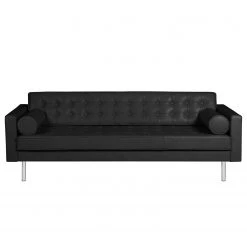 Fredriks Canapé 3 places Chelsea IV - Cuir - Cuir véritable Lasde : Noir - Cylindre -Meubles de salon Soldes 1000156589 190215 12585600777 GALLERYIMAGES P000000001000156589