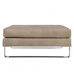 Fredriks Repose-pieds Portobello IV - Cuir - Cuir véritable Custo : Gris clair - Luge -Meubles de salon Soldes 1000156626 190215 12591901053 GALLERYIMAGES P000000001000156626