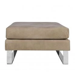 Fredriks Repose-pieds Portobello IV - Cuir - Cuir véritable Custo : Gris clair - Luge -Meubles de salon Soldes 1000156626 190215 12591901054 GALLERYIMAGES P000000001000156626