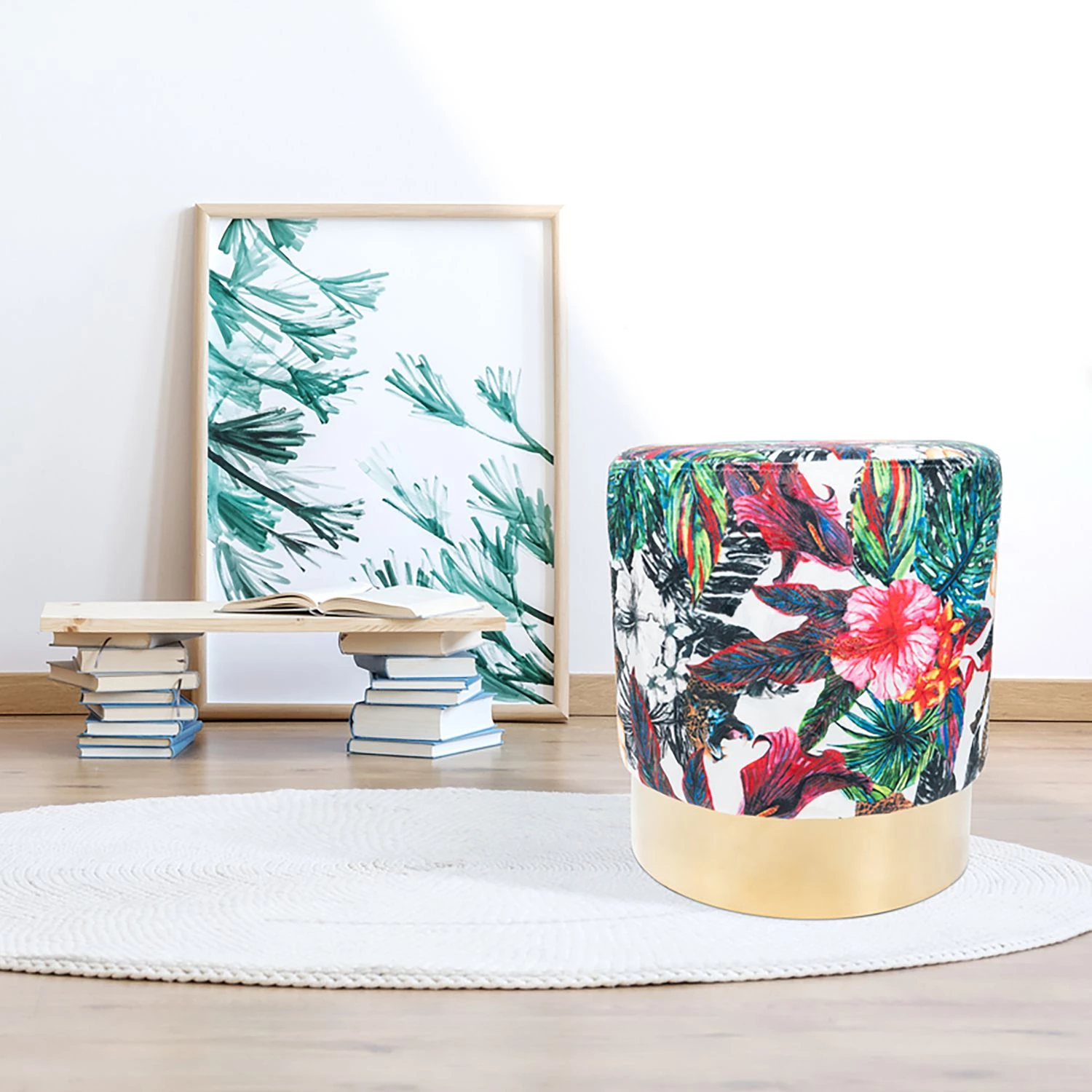 Kayoom Tabouret Novalie I - Pin, MDF, polyester, mousse - Multicolore 4 Kayoom Tabouret Novalie I - Pin, MDF, polyester, mousse - Multicolore – Image 2