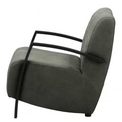 Loftscape Fauteuil Richlands I - Cuir véritable - Gris foncé -Meubles de salon Soldes 1000157278 190604 14152700037 GALLERYIMAGES P000000001000157278