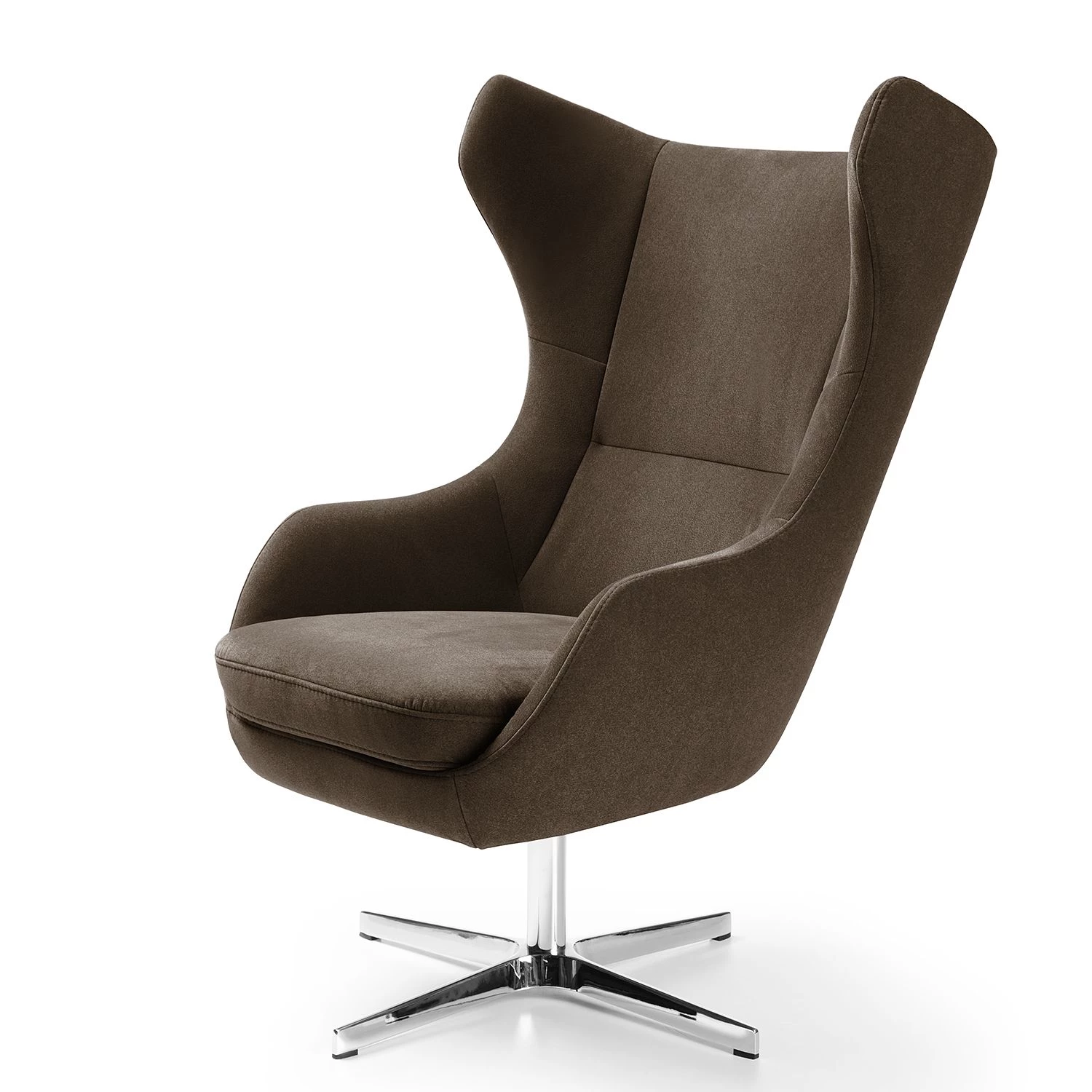 Loftscape Fauteuil Crawley - Microfibre - Marron foncé 3 Loftscape Fauteuil Crawley - Microfibre - Marron foncé