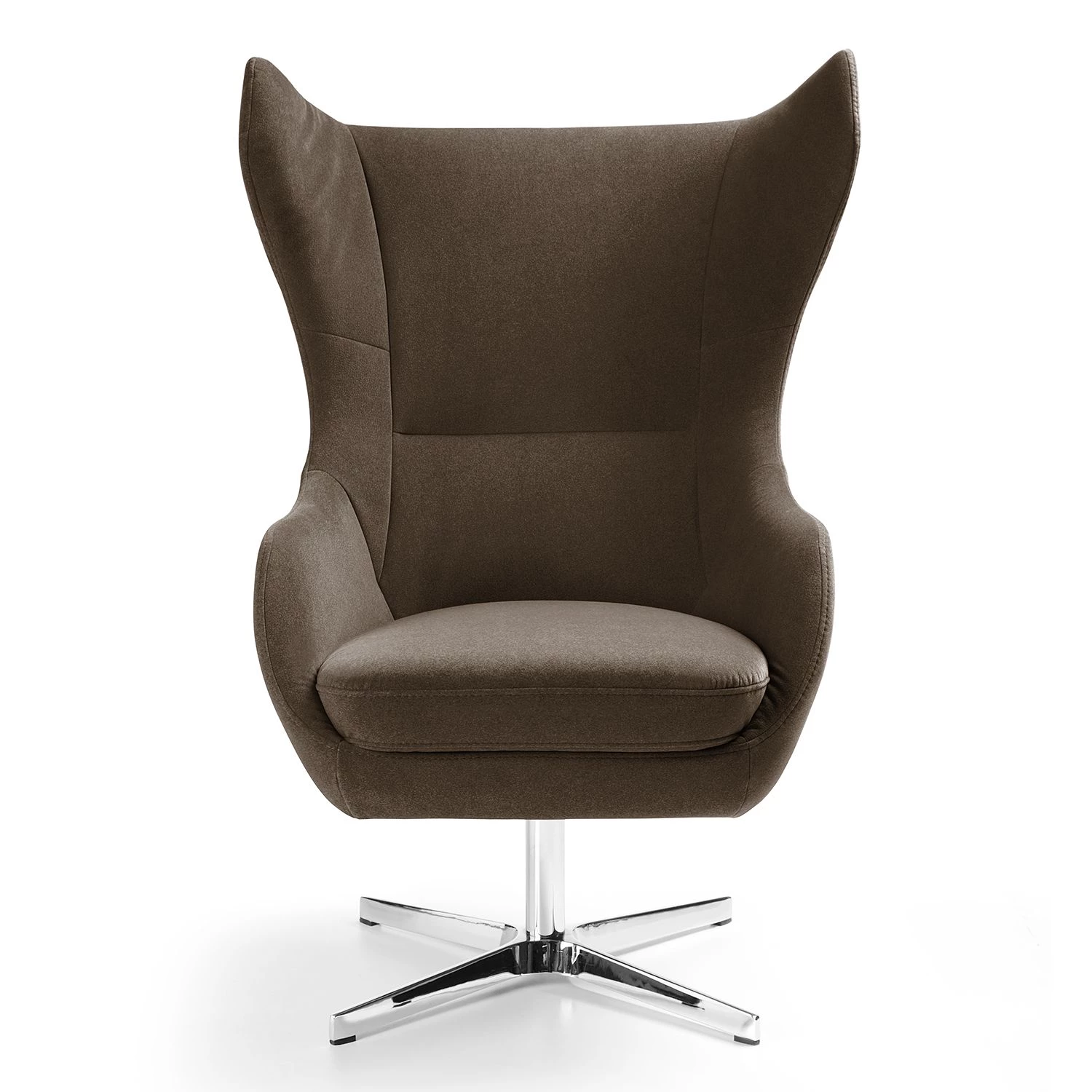 Loftscape Fauteuil Crawley - Microfibre - Marron foncé 6 Loftscape Fauteuil Crawley - Microfibre - Marron foncé – Image 4