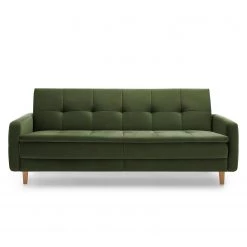 Loftscape Canapé convertible Pabna - Velours - Vert foncé - Aucun accessoire fourni -Meubles de salon Soldes 1000157438 190320 11545500574 GALLERYIMAGES P000000001000157438