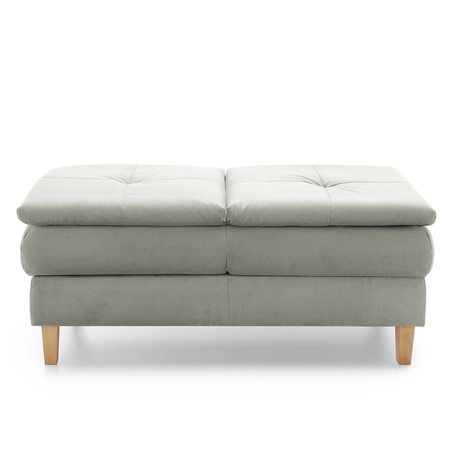 Loftscape Repose-pieds Pabna - Velours - Gris clair 3 Loftscape Repose-pieds Pabna - Velours - Gris clair