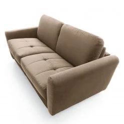 Loftscape Canapé convertible Leopoldina - Velours - Gris solino - Largeur : 169 cm -Meubles de salon Soldes 1000157502 190320 11571301435 GALLERYIMAGES P000000001000157502