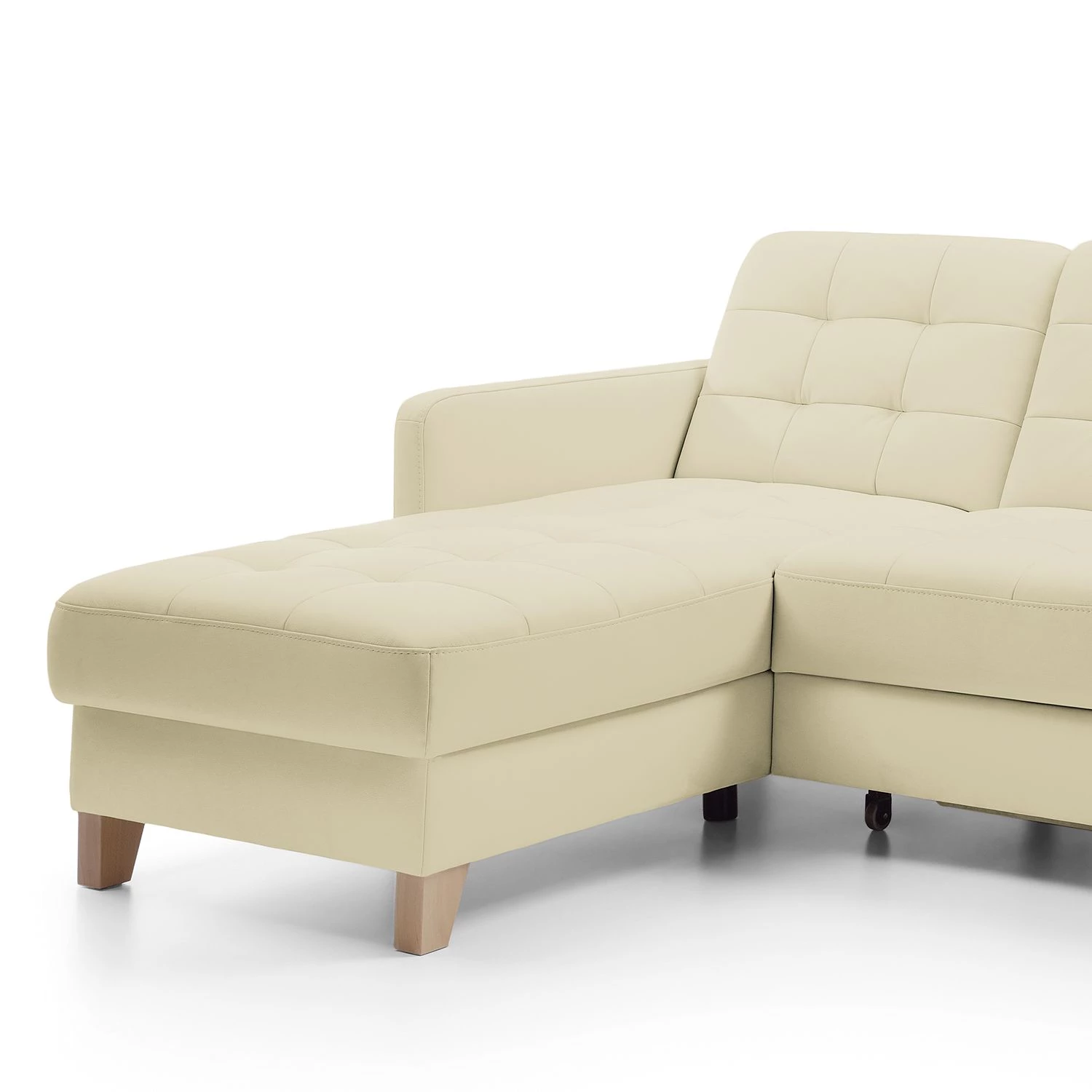 Loftscape Canapé d’angle Princesa - Cuir véritable - Blanc - Fonction couchage - Coffre de lit 12 Loftscape Canapé d’angle Princesa - Cuir véritable - Blanc - Fonction couchage - Coffre de lit – Image 10