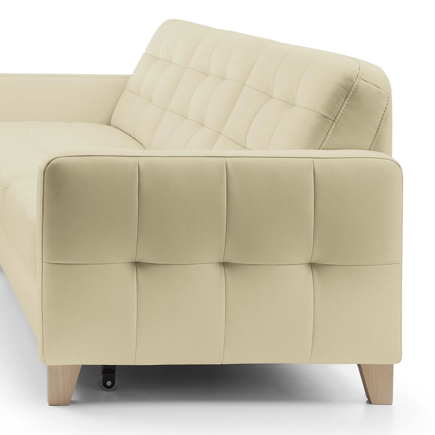 Loftscape Canapé d’angle Princesa - Cuir véritable - Blanc - Fonction couchage - Coffre de lit 14 Loftscape Canapé d’angle Princesa - Cuir véritable - Blanc - Fonction couchage - Coffre de lit – Image 12