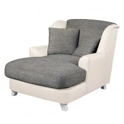 Ridgevalley Loveuse Garza I - Imitation cuir / Tissu structuré - Blanc / Gris foncé