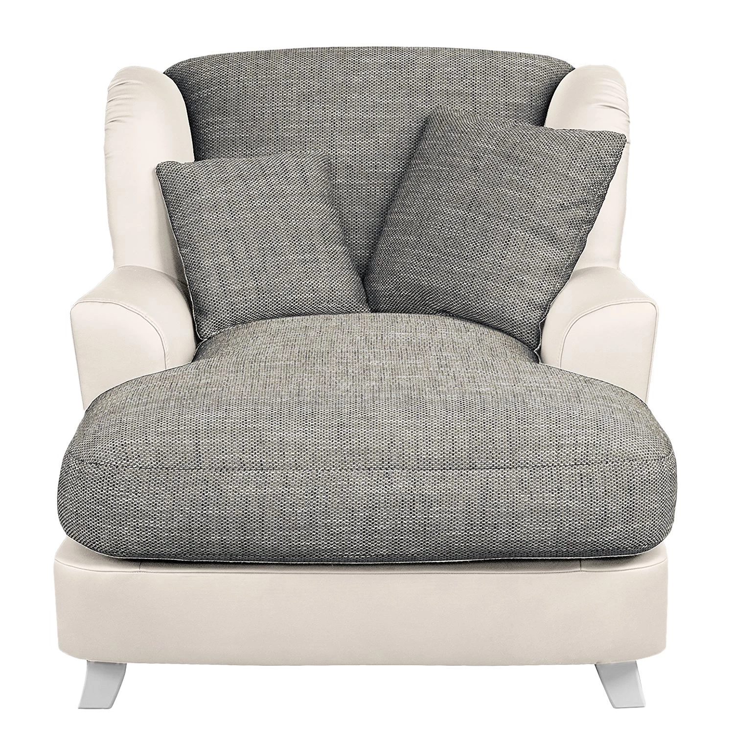 Ridgevalley Loveuse Garza I - Imitation cuir / Tissu structuré - Blanc / Gris foncé 5 Ridgevalley Loveuse Garza I - Imitation cuir / Tissu structuré - Blanc / Gris foncé – Image 3