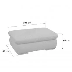 Loftscape Repose-pieds Glenaire - Tissu structuré - Noir -Meubles de salon Soldes 1000157723 190314 11240700207 GALLERYIMAGES P000000001000157723